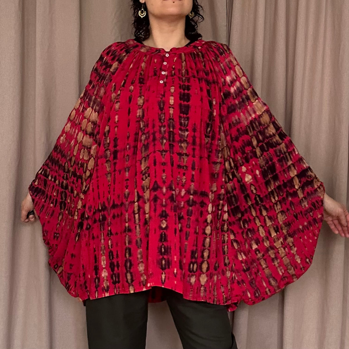 Oversize batiikkipaita 34-50