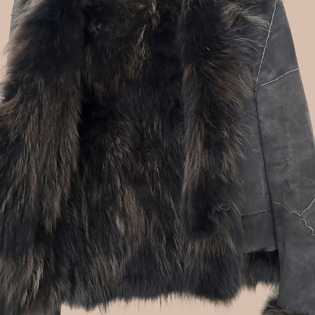 NafNaf vintage mokkatakki M/L Bloomy Moon