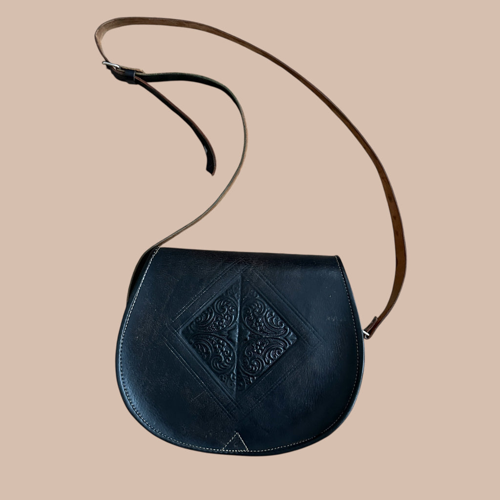 Marokkolainen nahkalaukku Bloomy Moon