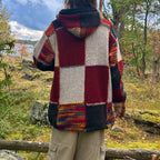 Villainen patchwork takki L/XL