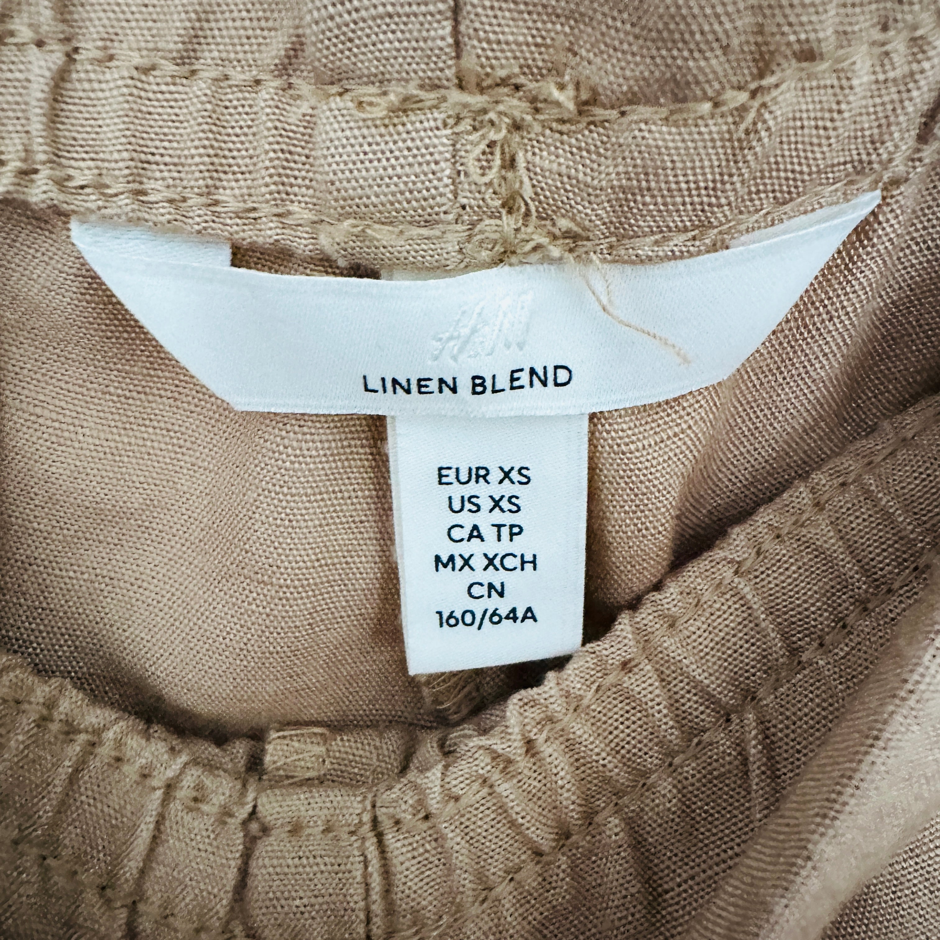 H&M pellava-viskoosi housut XS-S Bloomy Moon