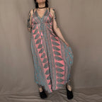 Intialainen maximekko S-L Bloomy Moon