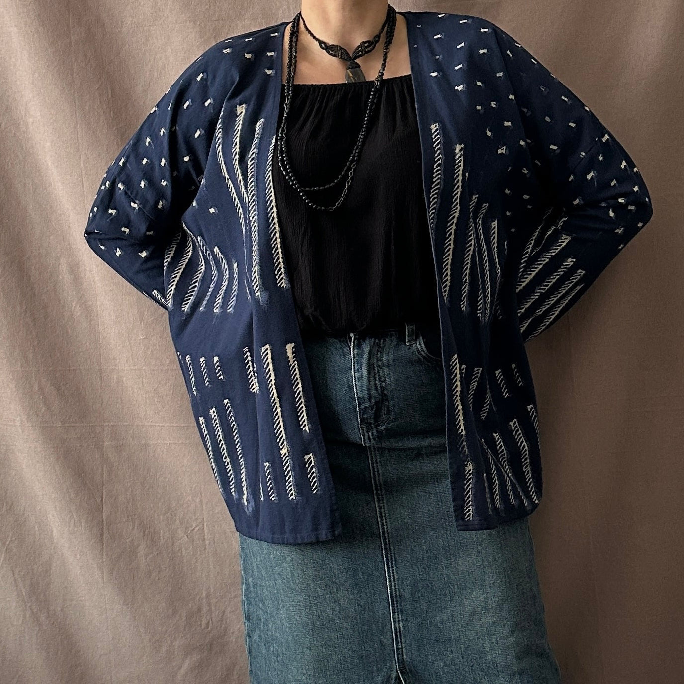 Indian Fabs kimono (freesize) Bloomy Moon