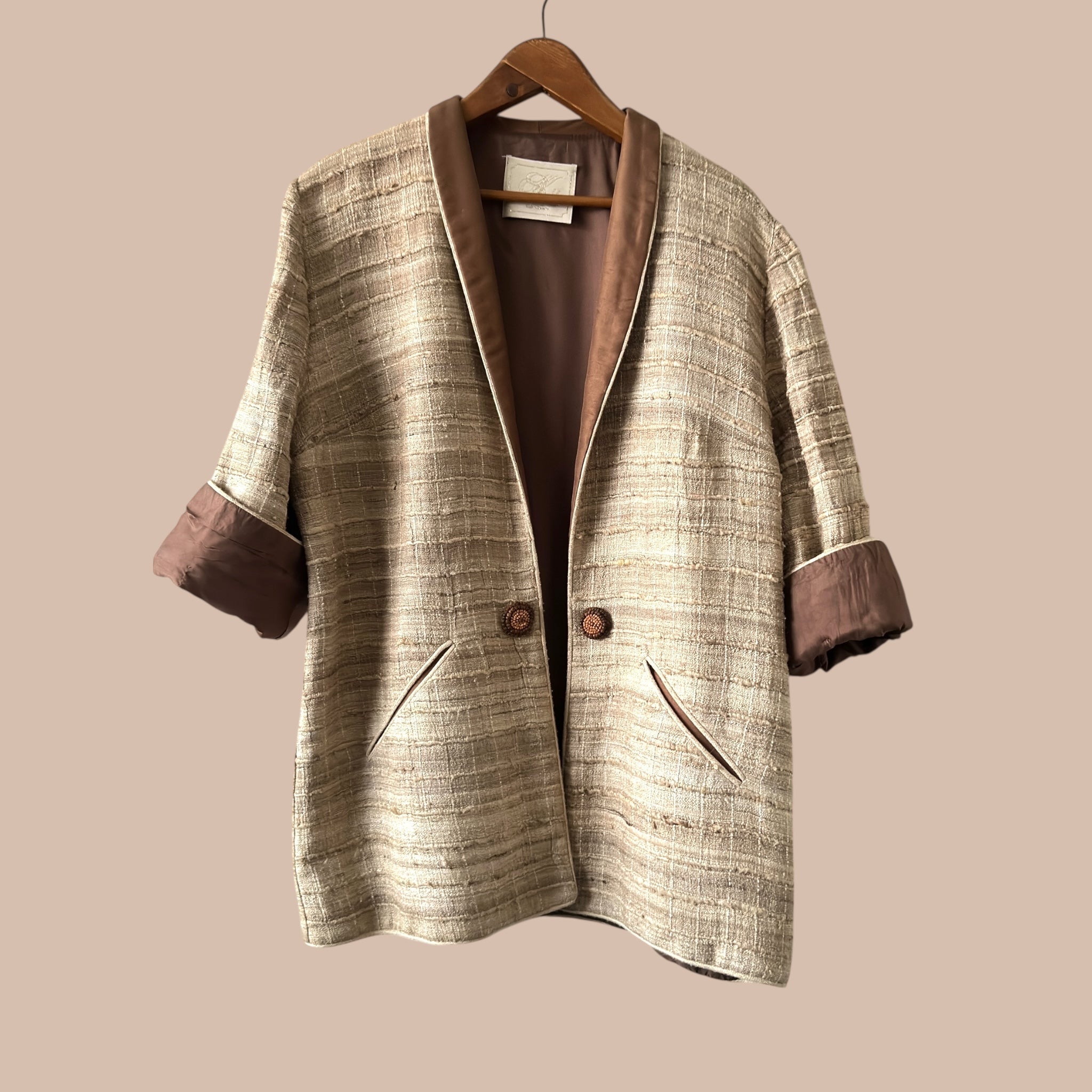 Kirsten Krog silkkijakku L Bloomy Moon