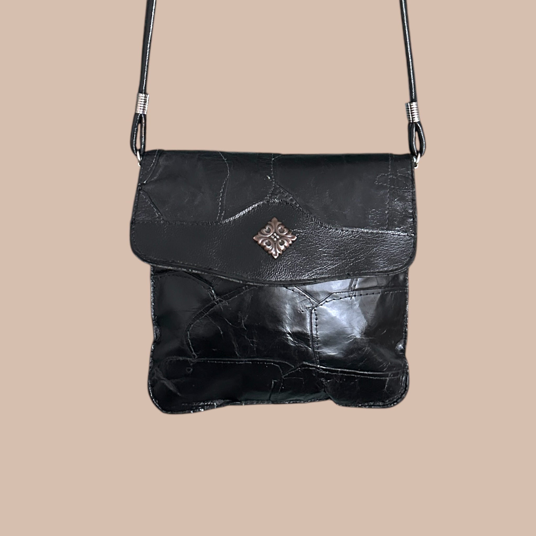 Vintage nahkalaukku Bloomy Moon