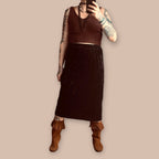 Vintage samettihame L Bloomy Moon