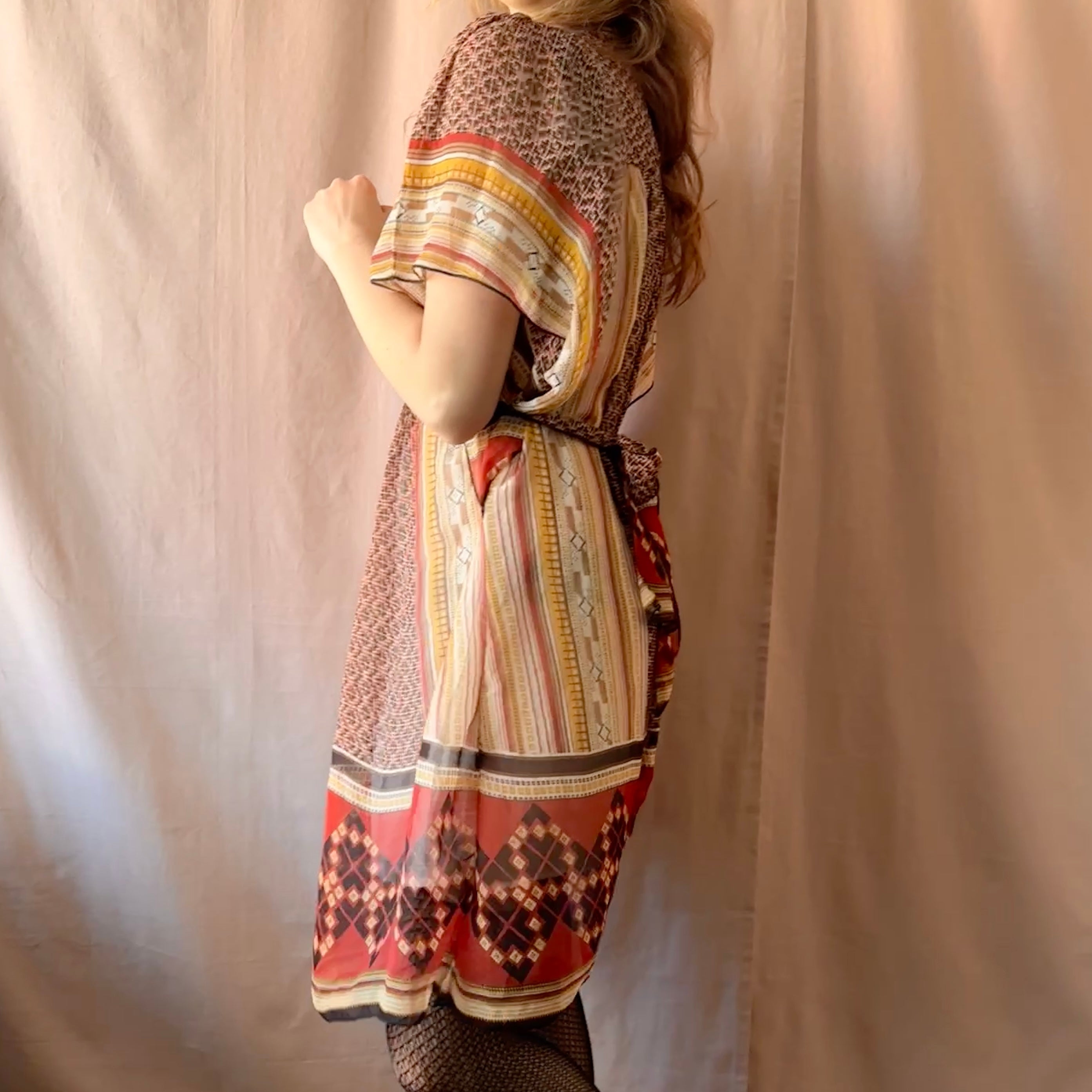 Etnohenkinen mekko S-M Bloomy Moon