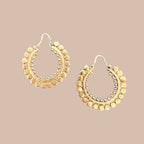 Kullanväriset korvikset Bloomy Moon