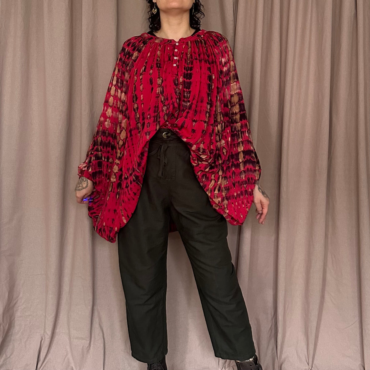 Oversize batiikkipaita 34-50