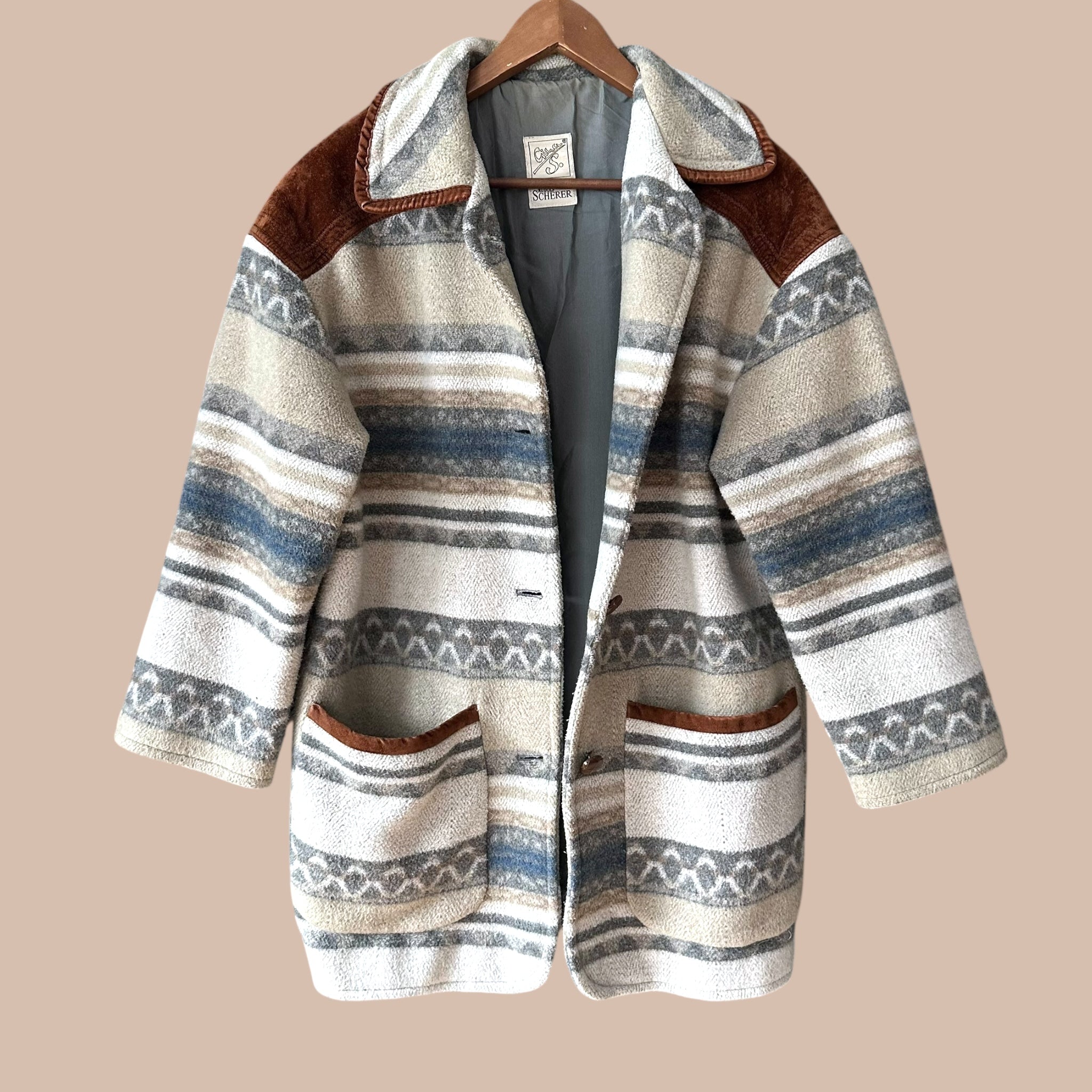 Rudolf Scherer vintage takki M/L Bloomy Moon