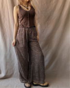 H&M liehuvat housut 38 Bloomy Moon