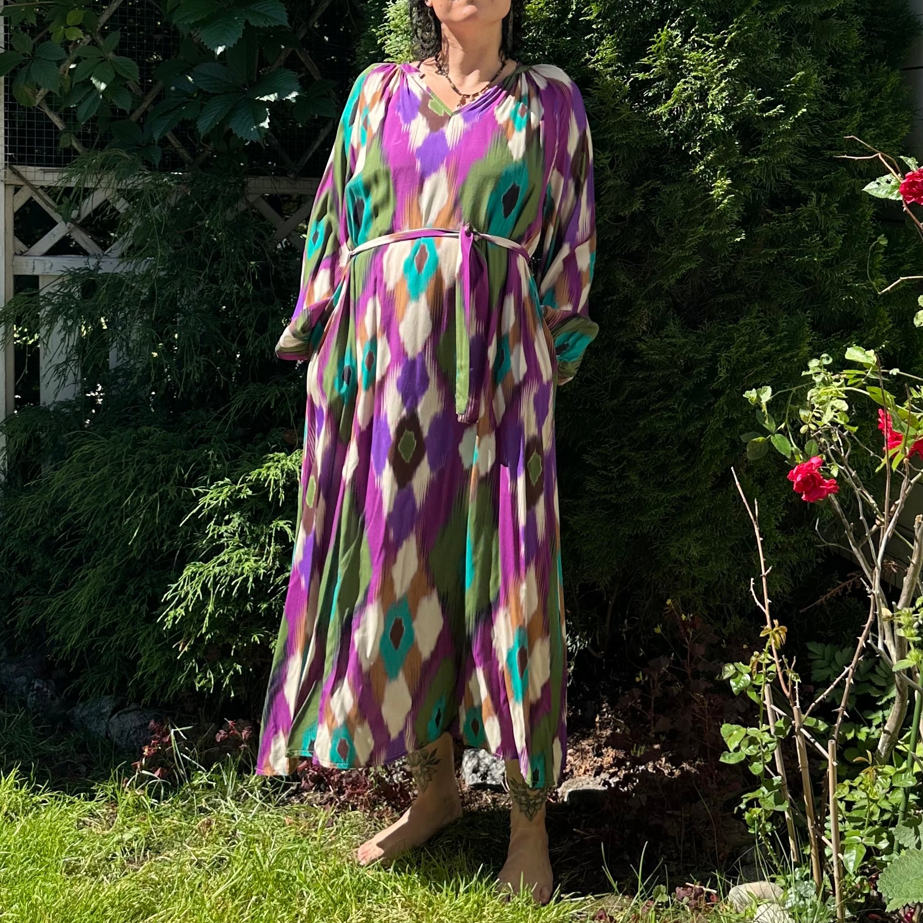 Riikinkukko maximekko S-L
