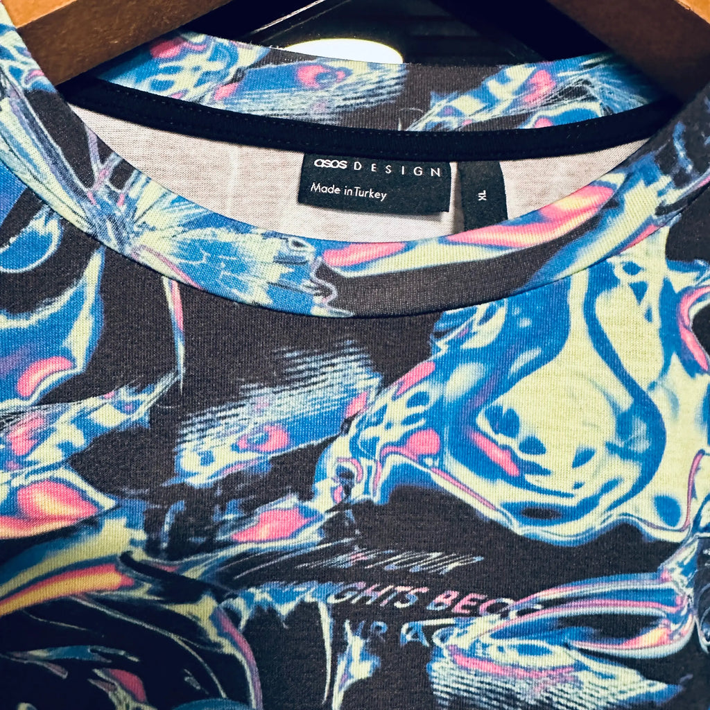 Asos trikoopaita XL Bloomy Moon