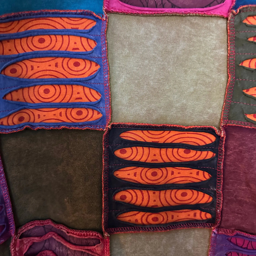 Patchwork huppari L/XL Bloomy Moon