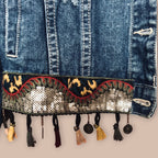 Water Jeans boho farkkutakki M Bloomy Moon