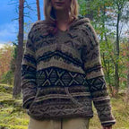 Fleecevuorinen villahuppari M/L
