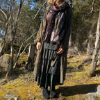 Sulkakuvioinen huivi Bloomy Moon