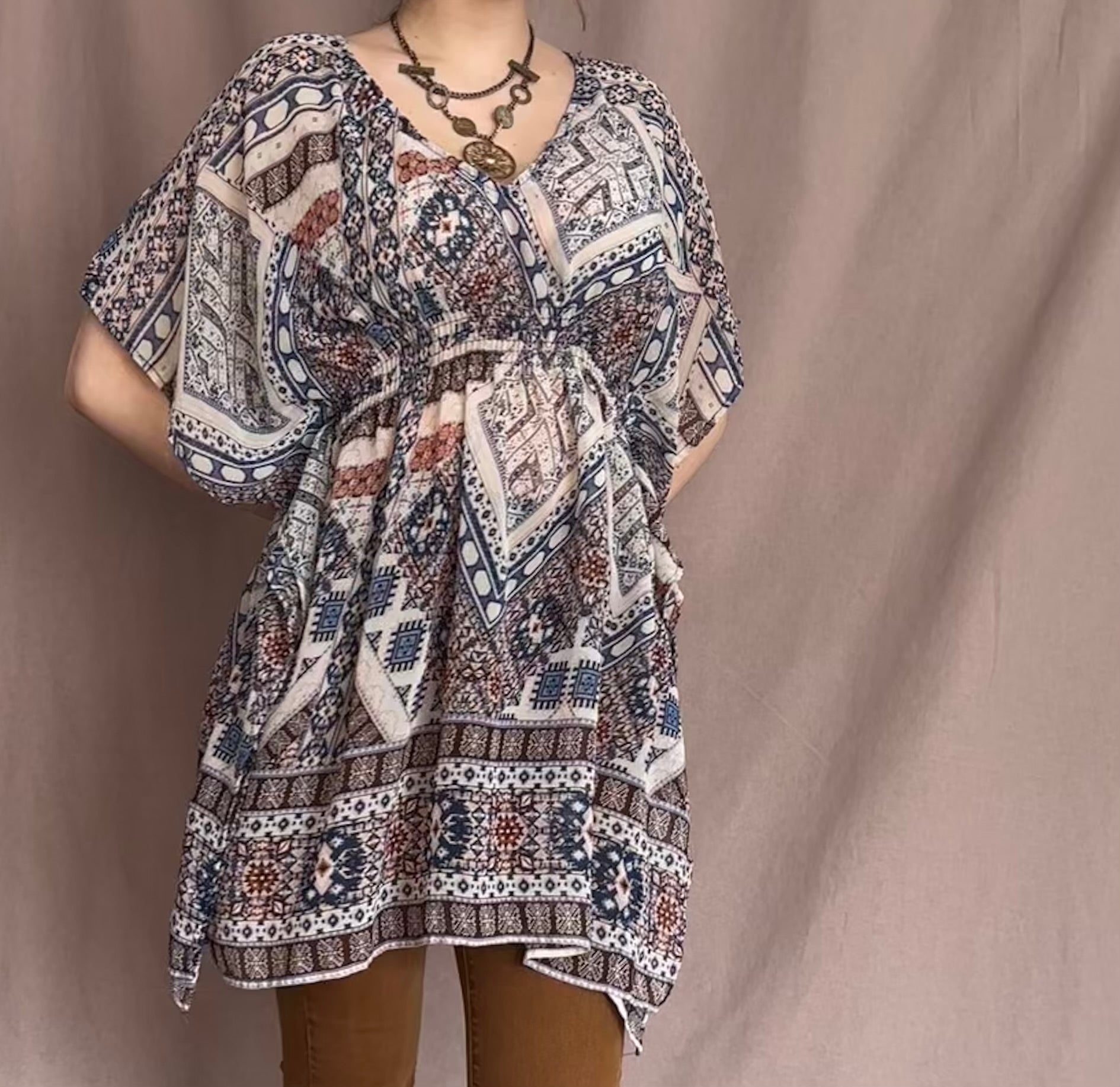 Kaftaanimekkko (freesize) Bloomy Moon