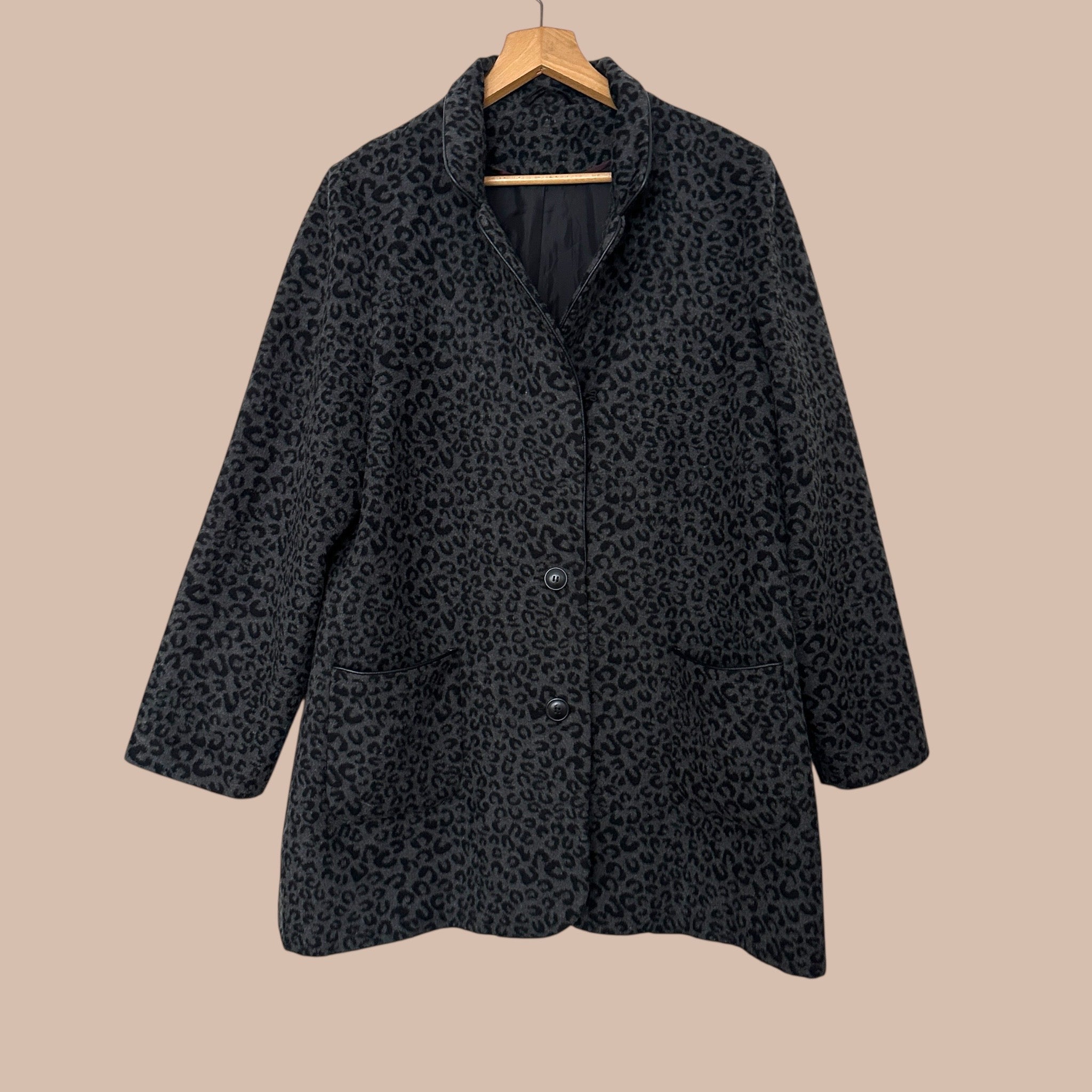 Vintage leoparditakki M/L Bloomy Moon