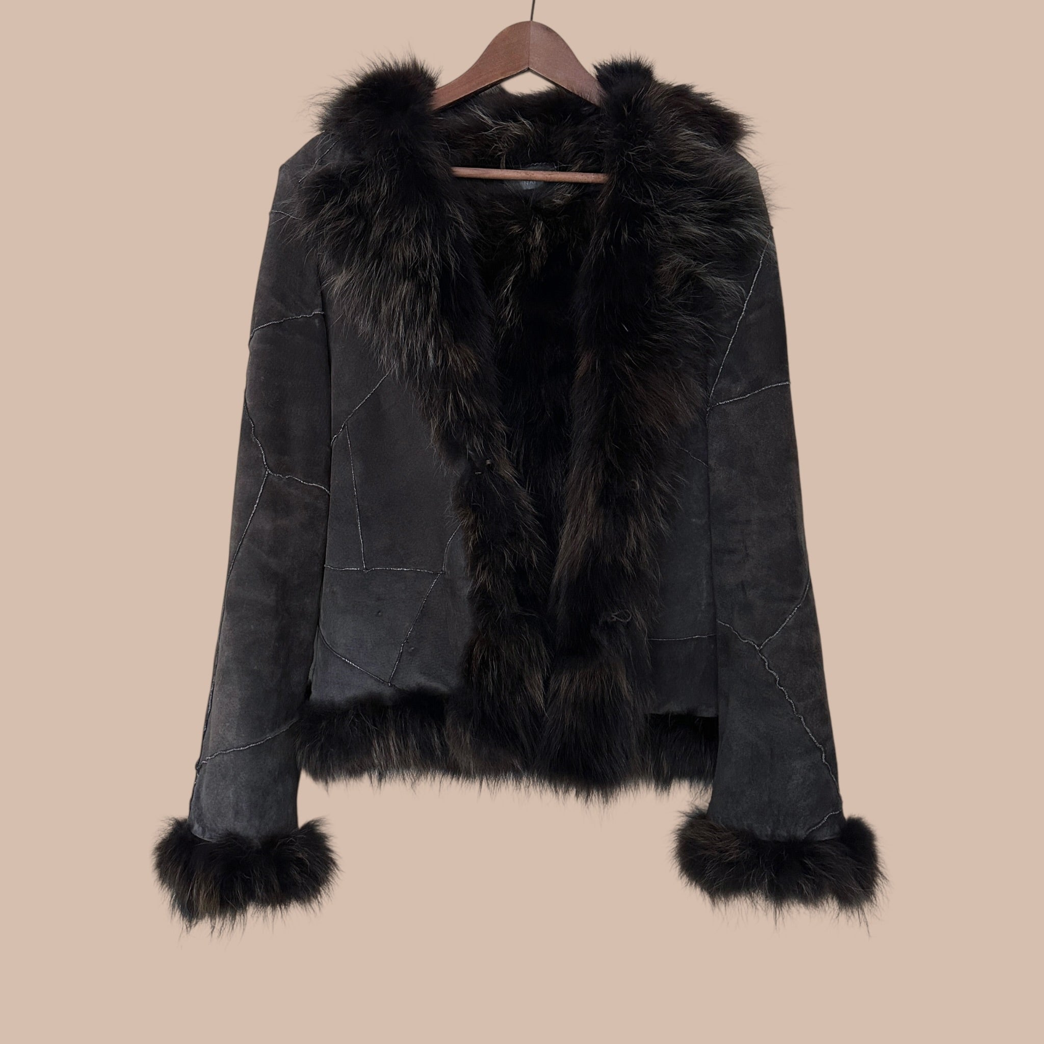 NafNaf vintage mokkatakki M/L Bloomy Moon