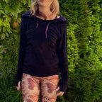 Violetti velourhuppari Bloomy Moon