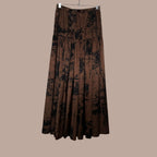 Laskostettu viskoosihame 38 Bloomy Moon