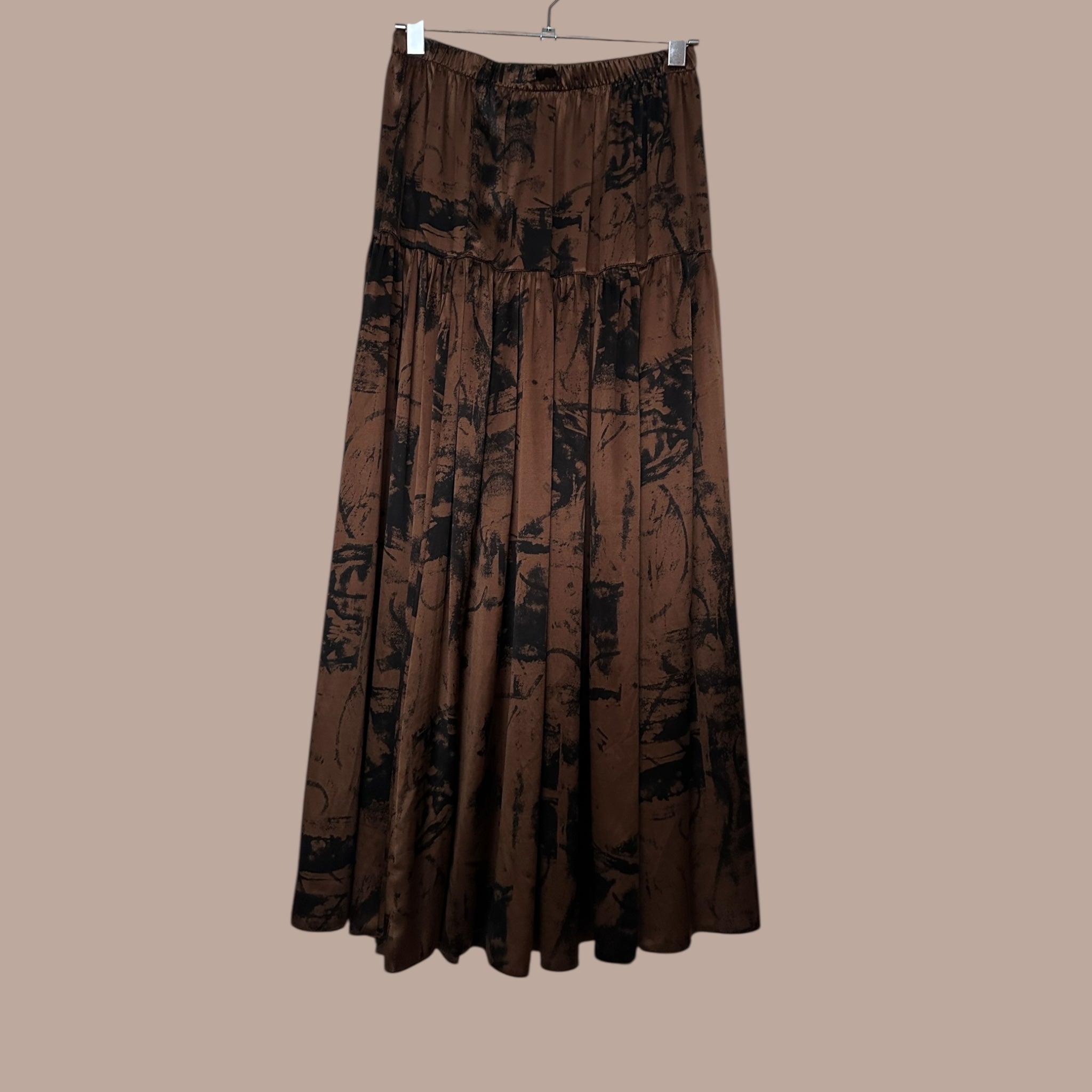 Laskostettu viskoosihame 38 Bloomy Moon