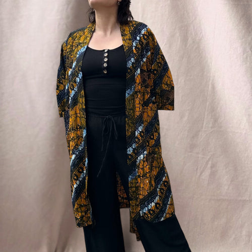 Afrikkalainen kimono (freesize) Bloomy Moon