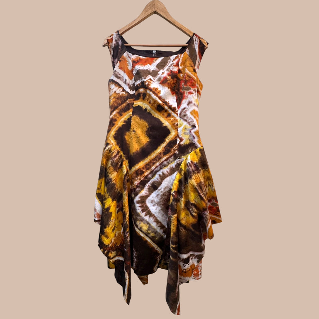 Epäsymmetrinen batiikkimekko M/L