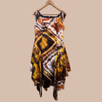 Epäsymmetrinen batiikkimekko M/L