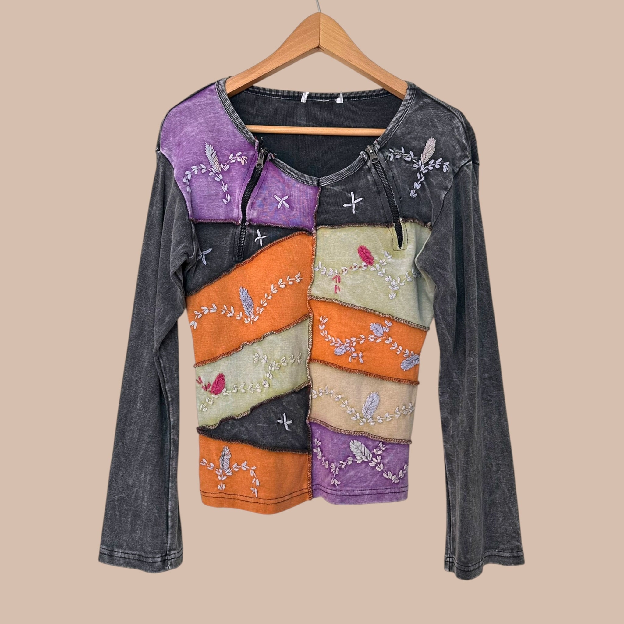 Y2k patchwork paita M