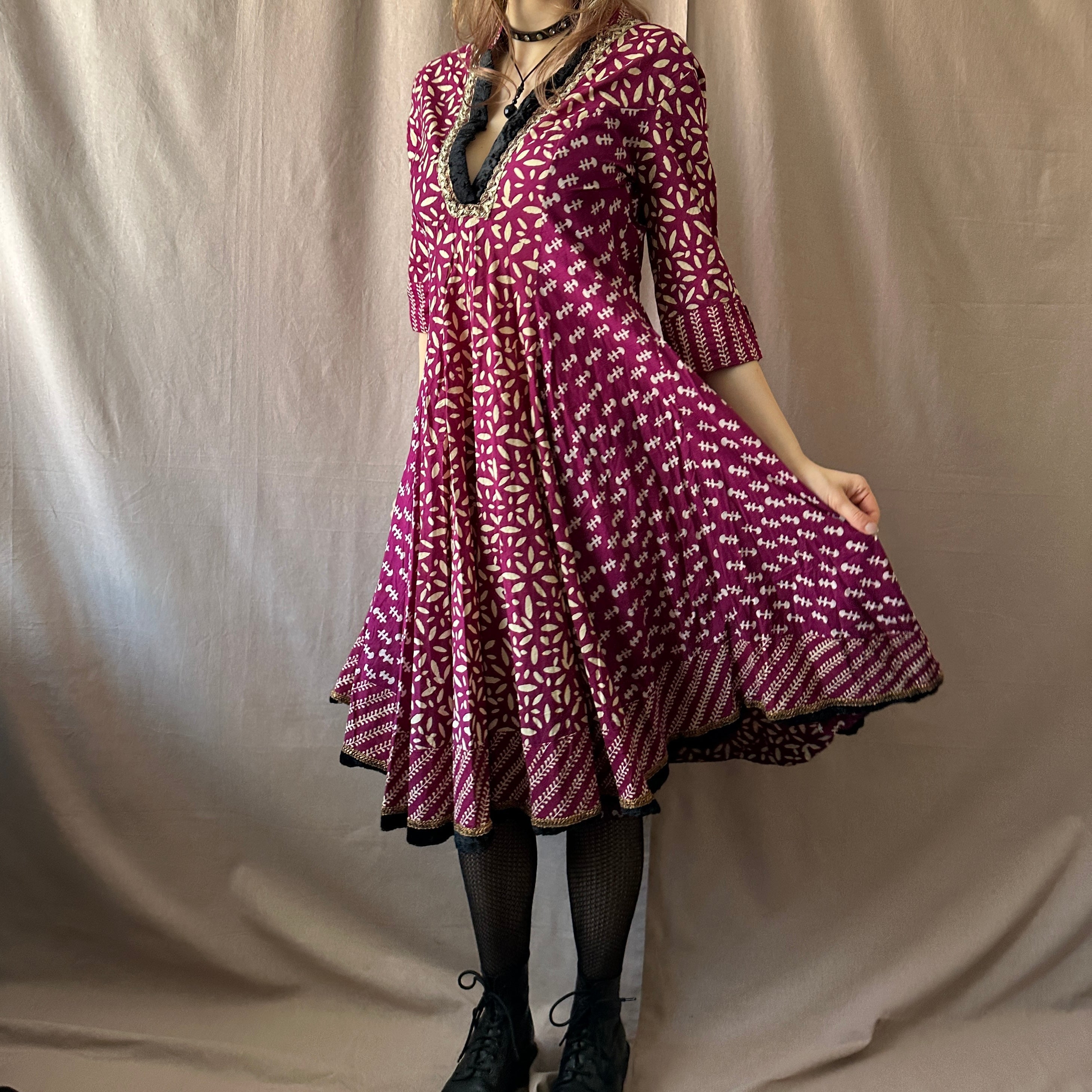 Biba intialainen mekko S/M Bloomy Moon