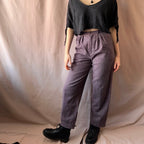 Vintage villakangas-housut S Bloomy Moon