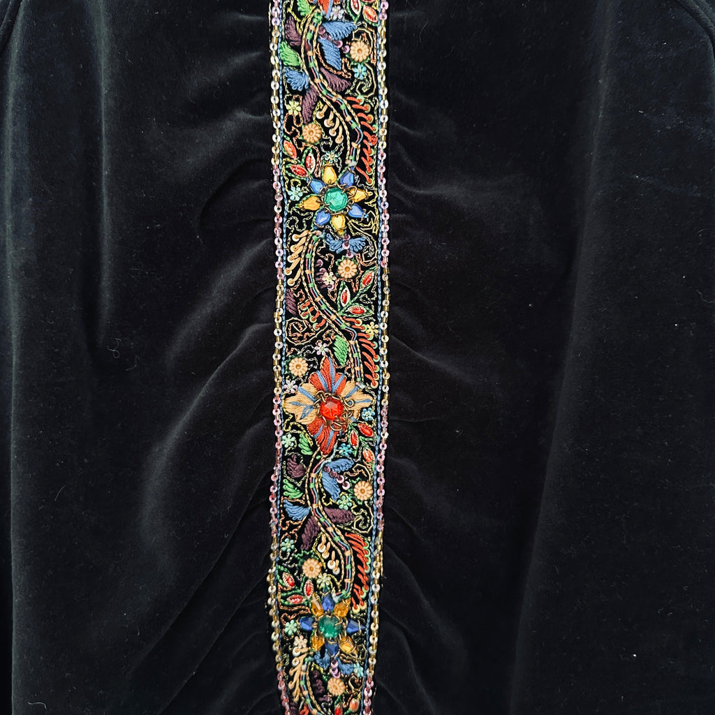Elegance Paris vintage-samettipaita M/L Bloomy Moon
