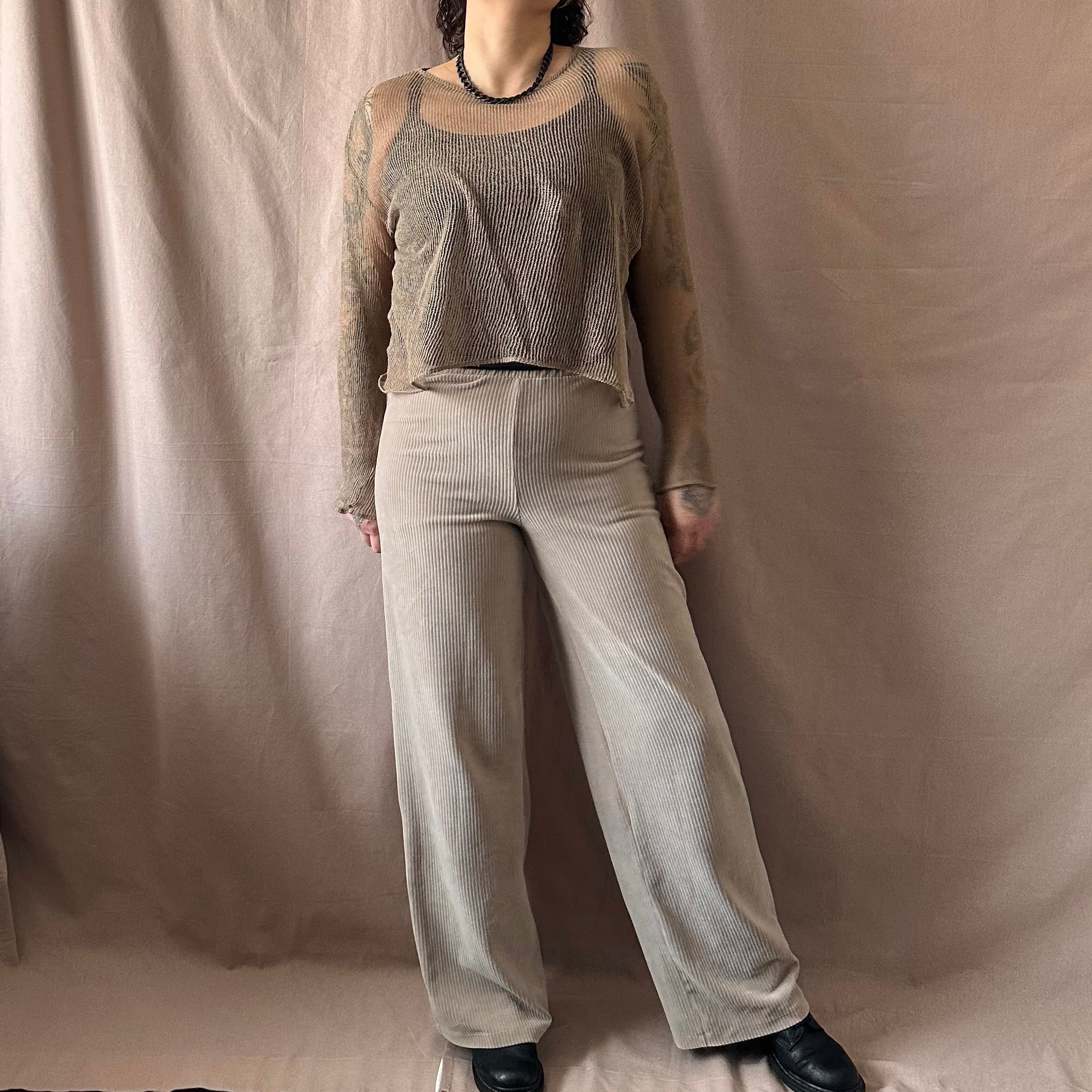 Joustavat vakosamettihousut Bloomy Moon