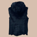 Hupullinen tekoturkisliivi Bloomy Moon