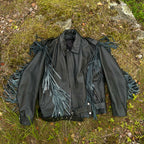 Hapsullinen nahkatakki L/XL
