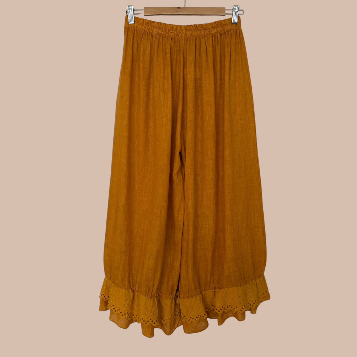 Pellava bloomerhousut S-XXL