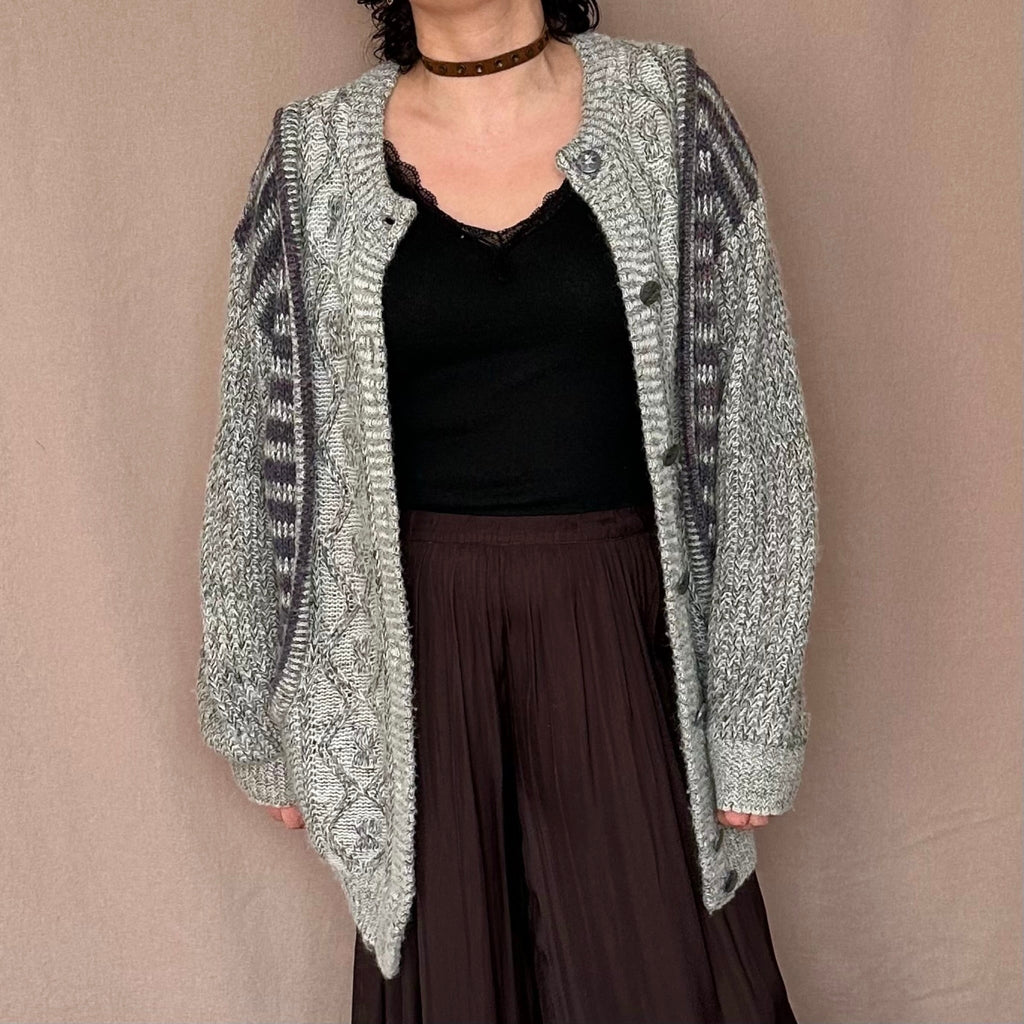 Handmade vintage villatakki M-XL Bloomy Moon