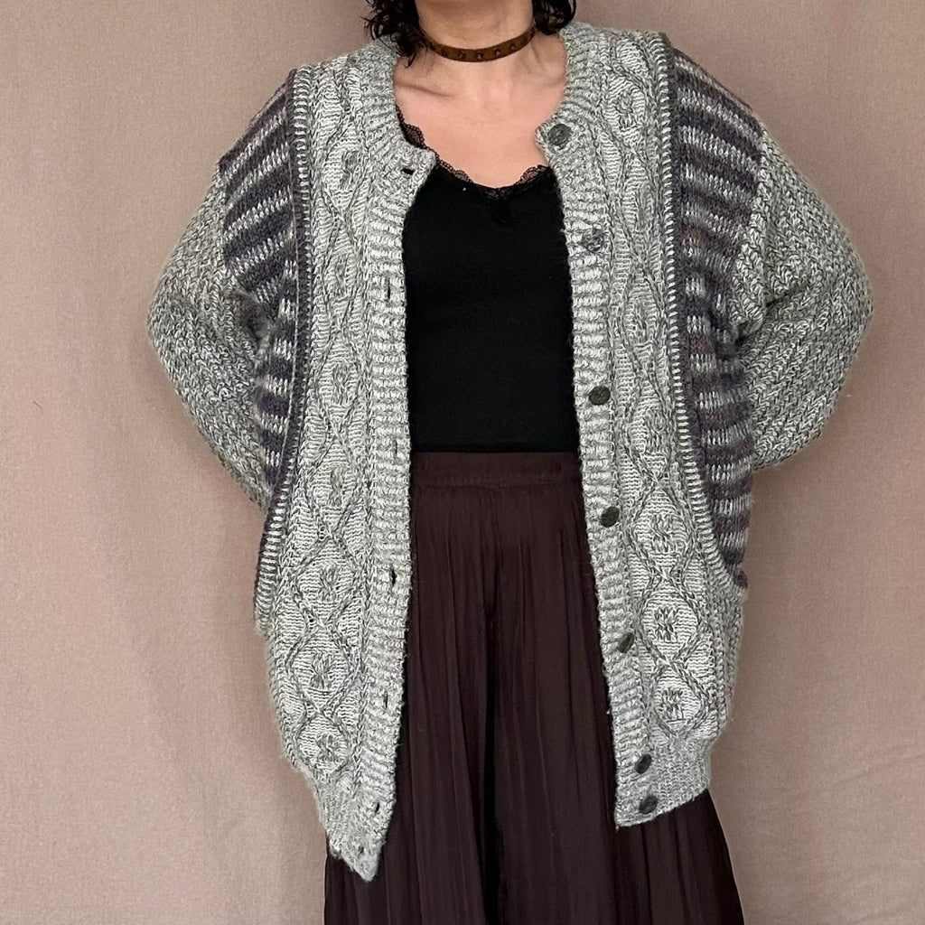 Handmade vintage villatakki M-XL Bloomy Moon