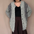 Handmade vintage villatakki M-XL Bloomy Moon