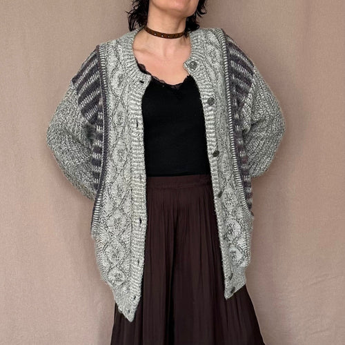 Handmade vintage villatakki M-XL Bloomy Moon
