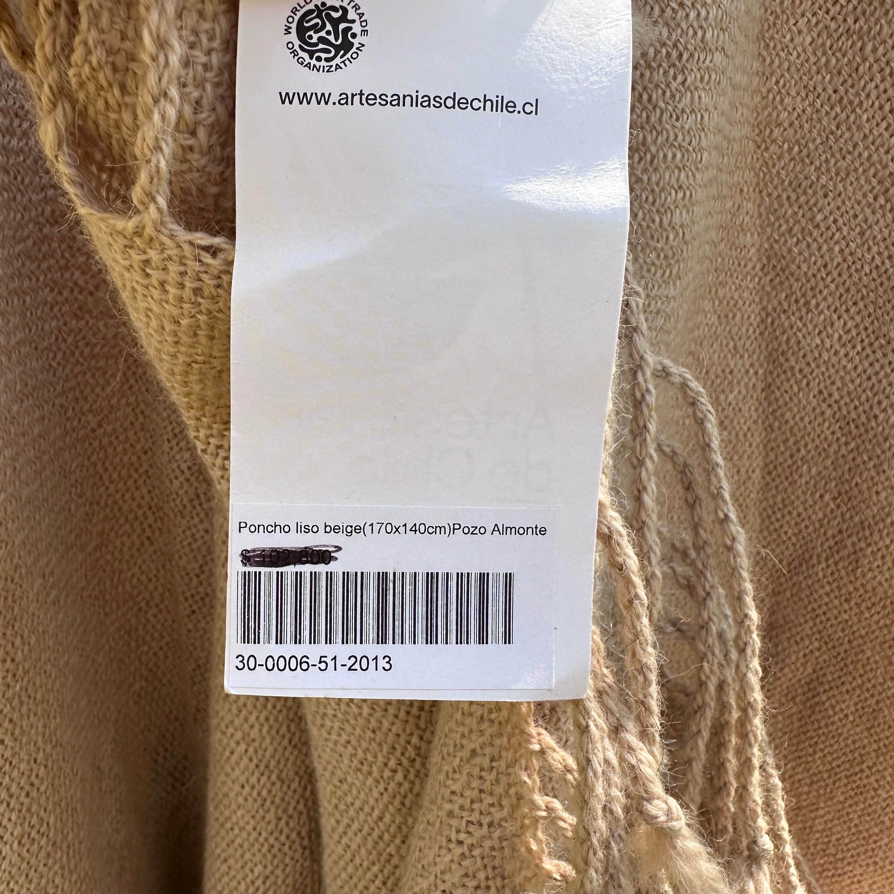 Artesanias de Chile alpakkaponcho Bloomy Moon