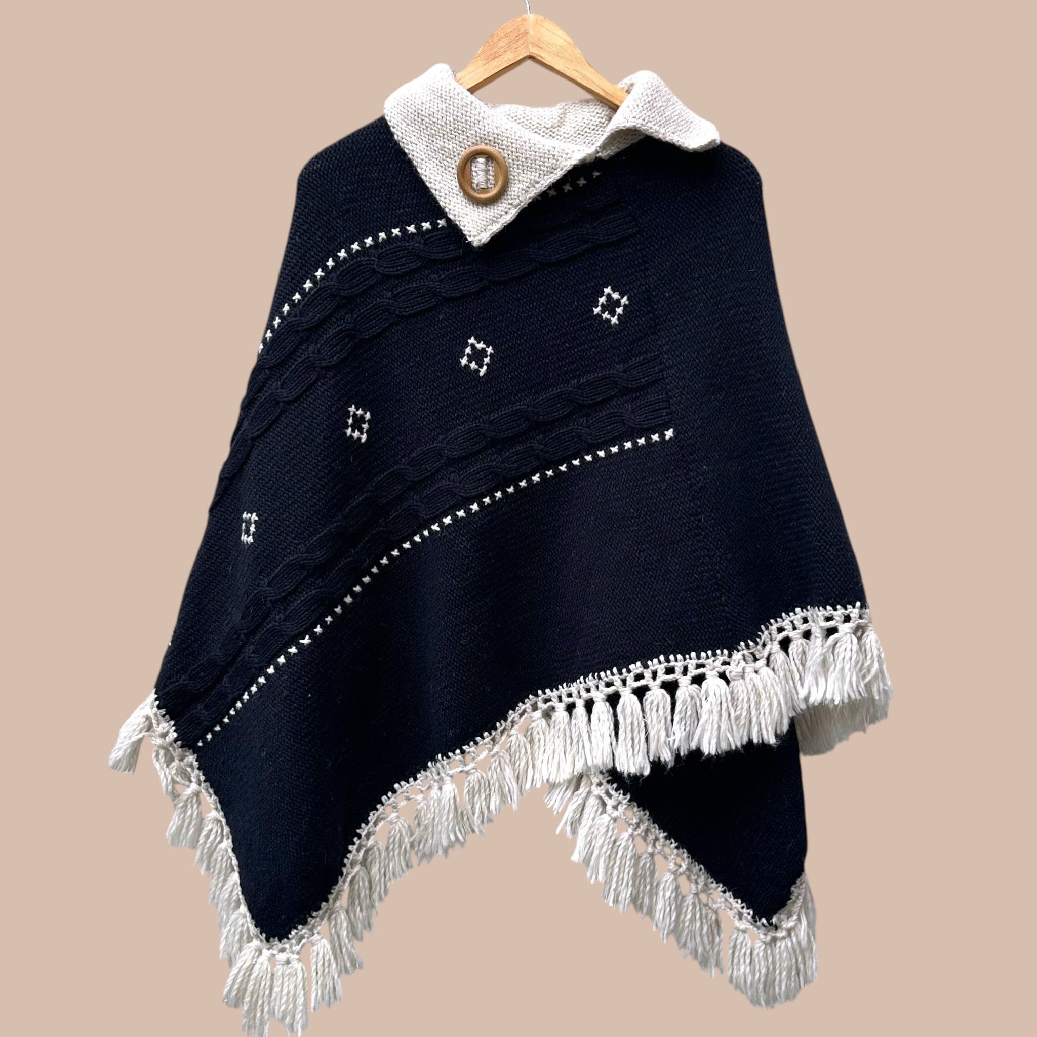 Villasekoite poncho Bloomy Moon