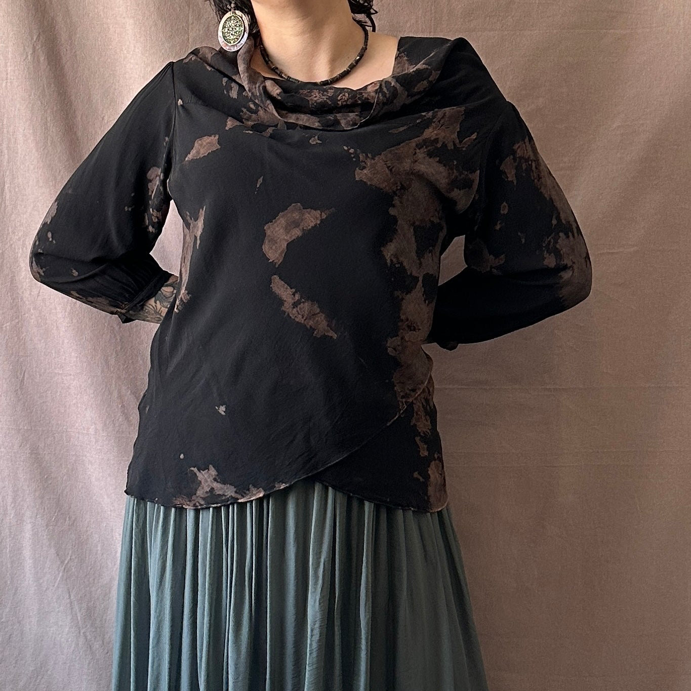 Deichgraf viskoosipaita M-L Bloomy Moon