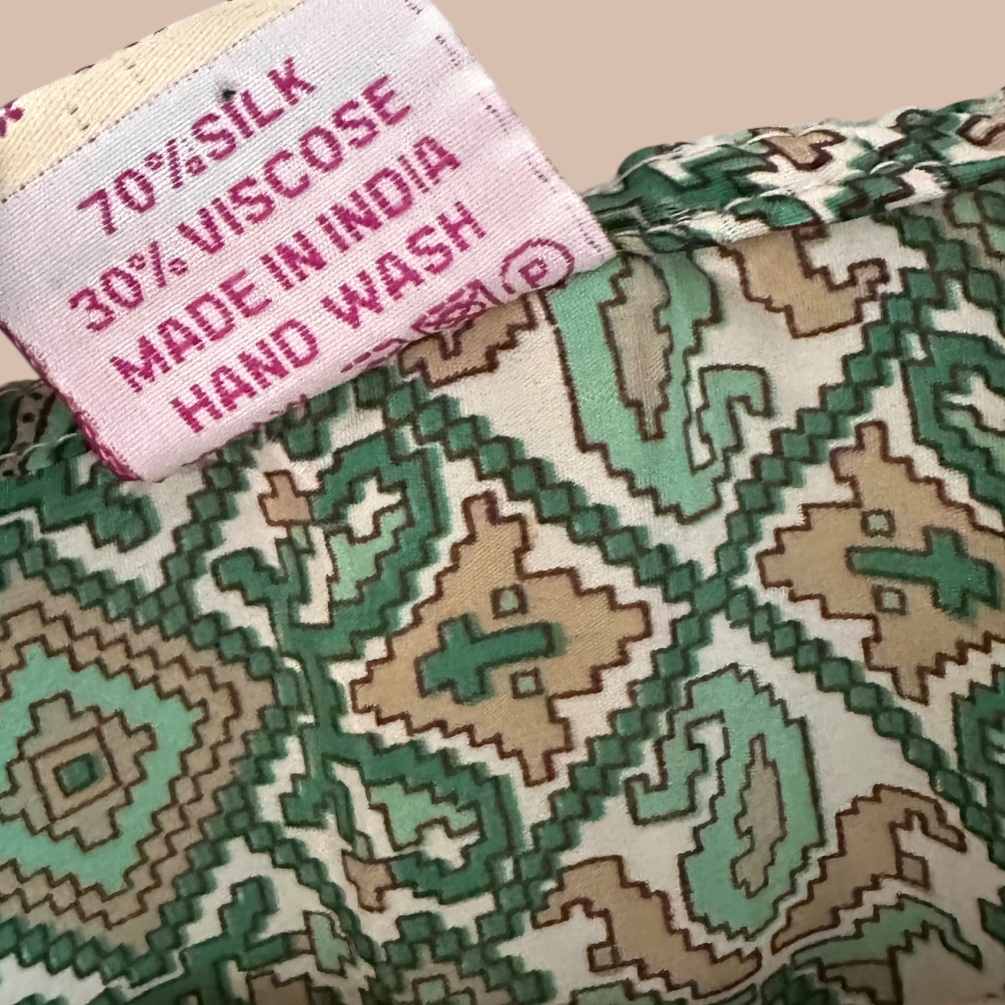 Vihreä silkkimekko S-XL Bloomy Moon