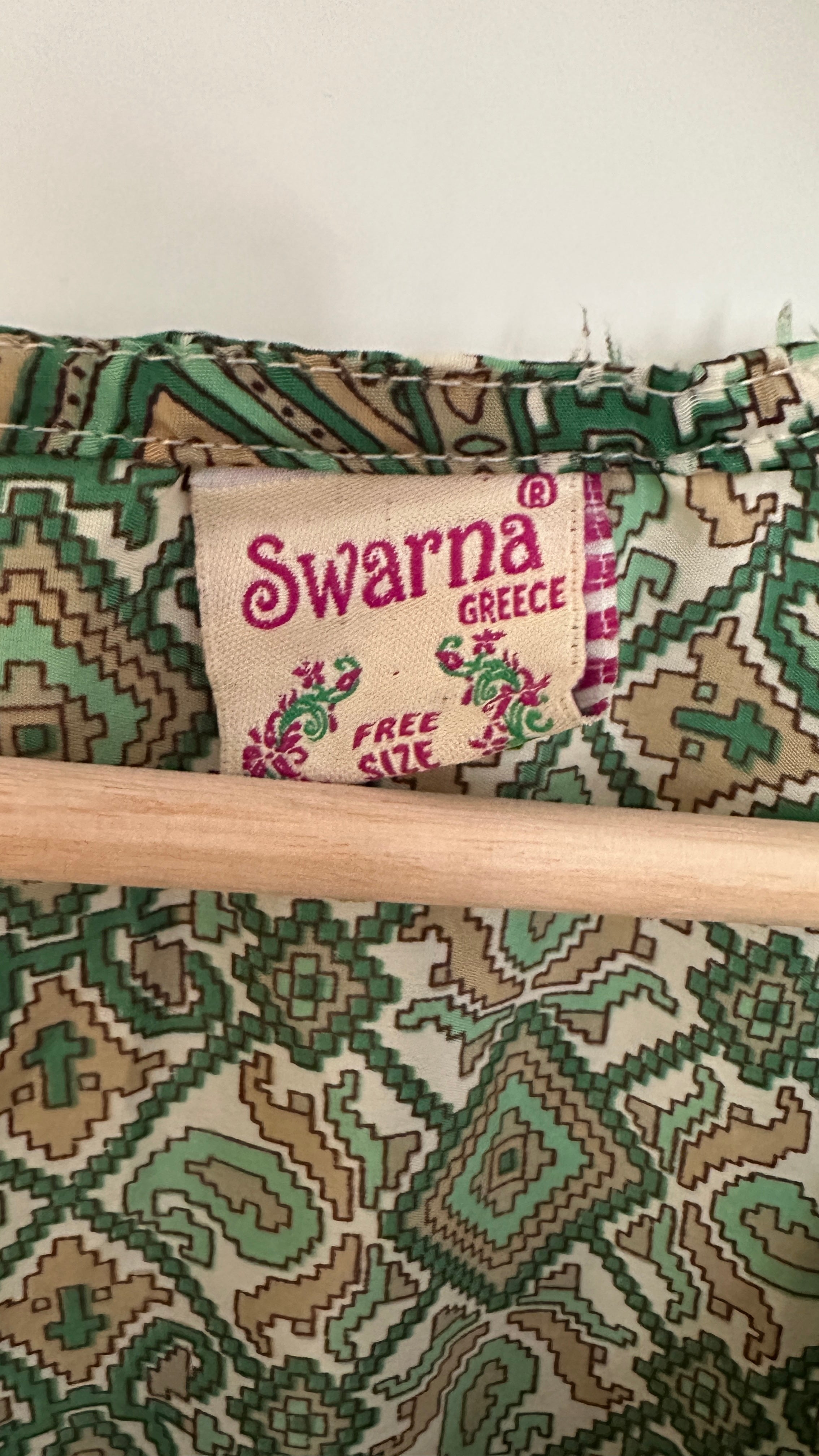 Vihreä silkkimekko S-XL Bloomy Moon