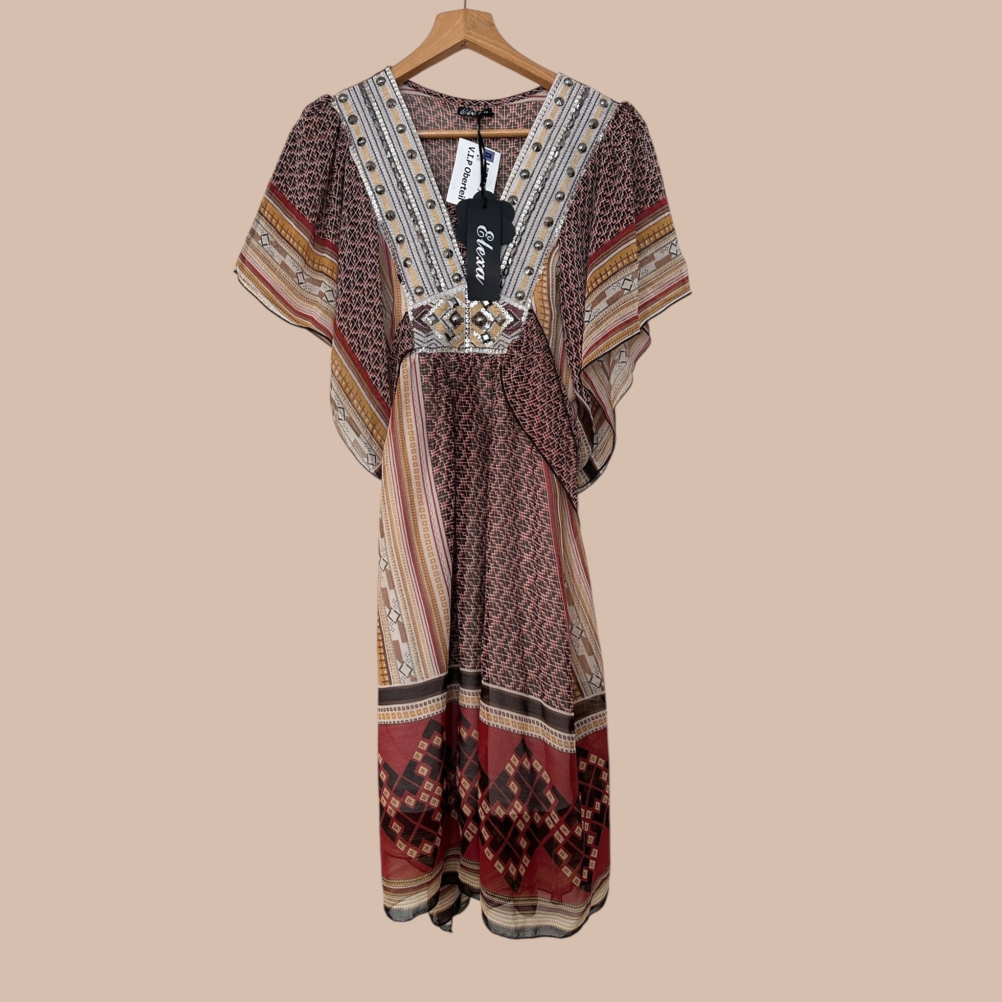 Etnohenkinen mekko S-M Bloomy Moon