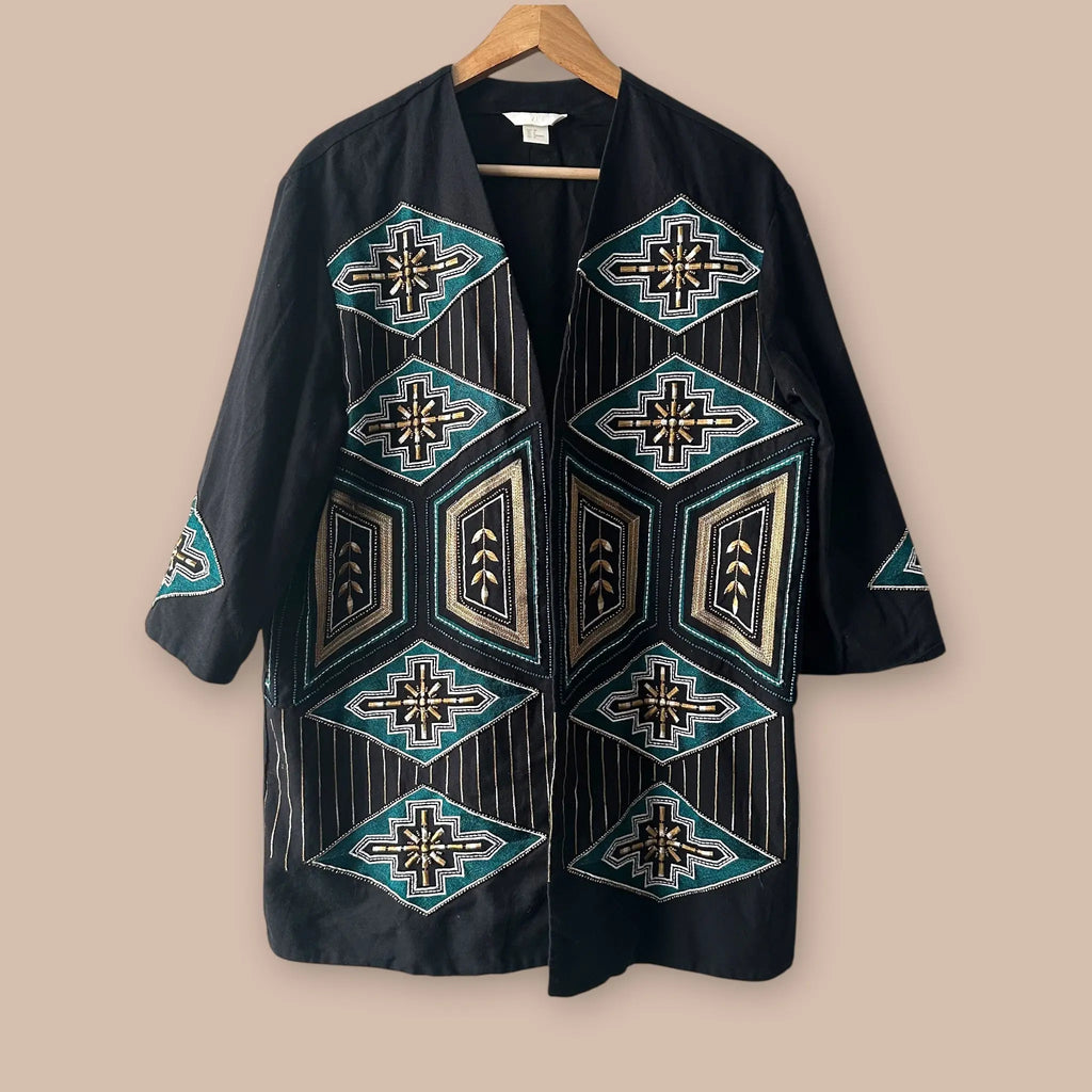 H&M kimonotakki 38 Bloomy Moon