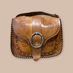 Vintage nahkalaukku Bloomy Moon